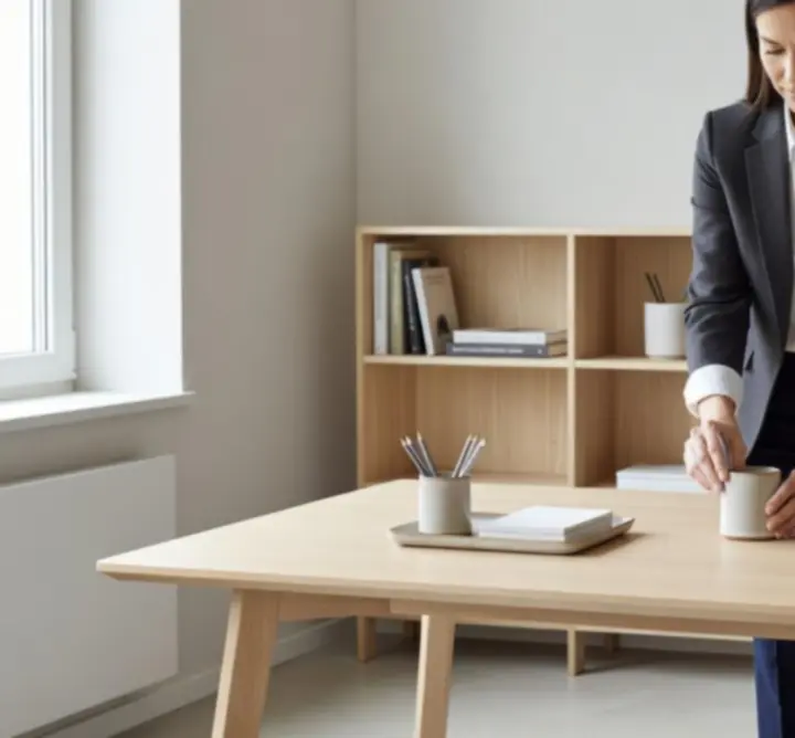 Ekspert ds. produktywności konsultujący aranżację biurka