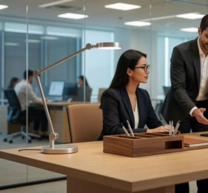 Konsultacja dotycząca akcesoriów biurowych w nowoczesnym biurze